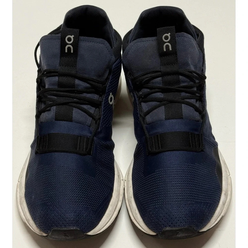 On Running Cloudnova Navy Blue Black Mens Sneakers 26.99117 US 12.5